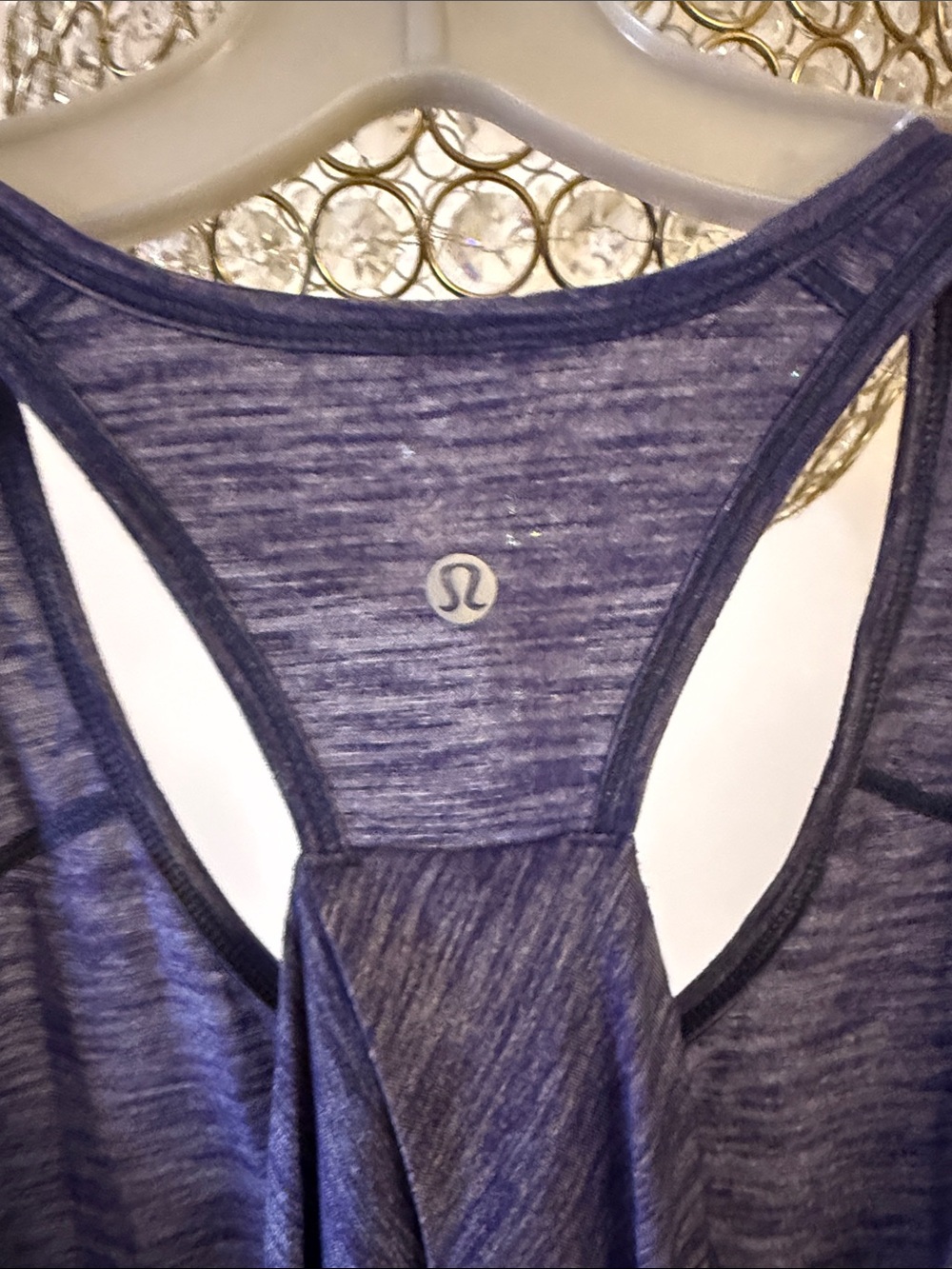lululemon athletica heathered cobalt racerback tank S - Picture 2 of 3